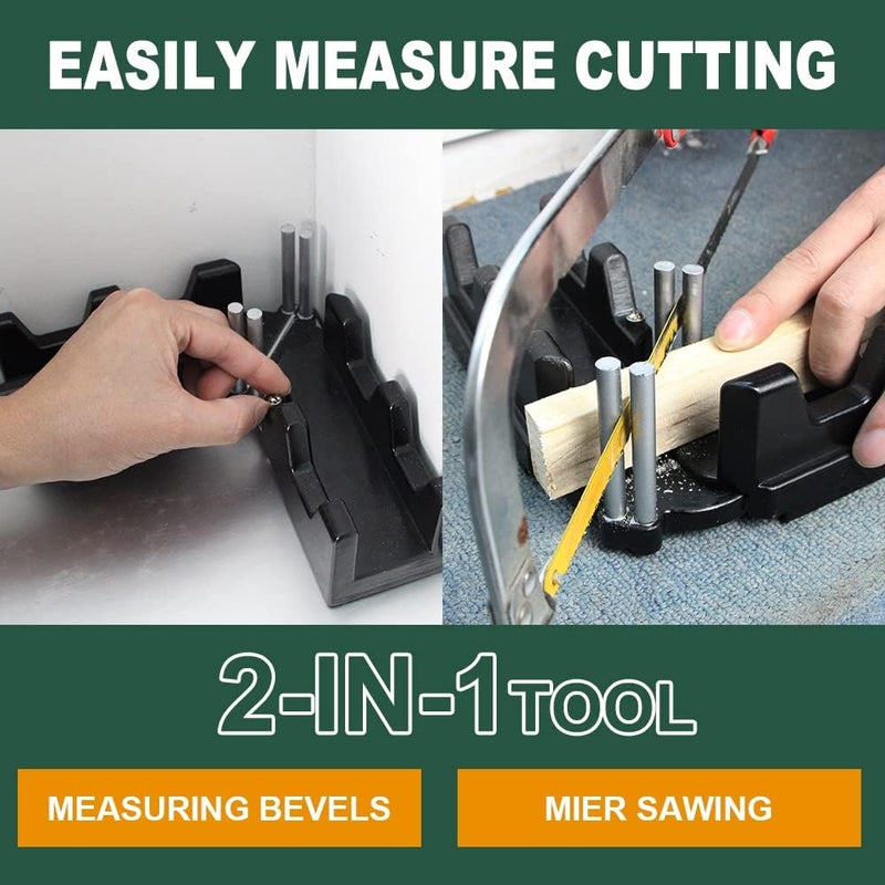 AUSTUFF 2-in-1 Mitre Measuring Cutting Tool, Measuring and Sawing Mitre Angles Cutting Tool for Home Improvement, Carpentry Work - Image 5